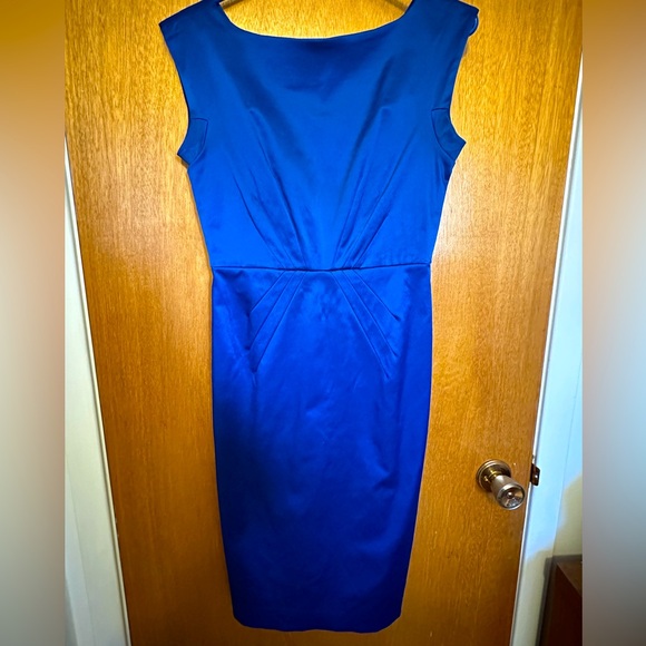 Blue satin Club Monaco dress 💙 - Picture 2 of 7